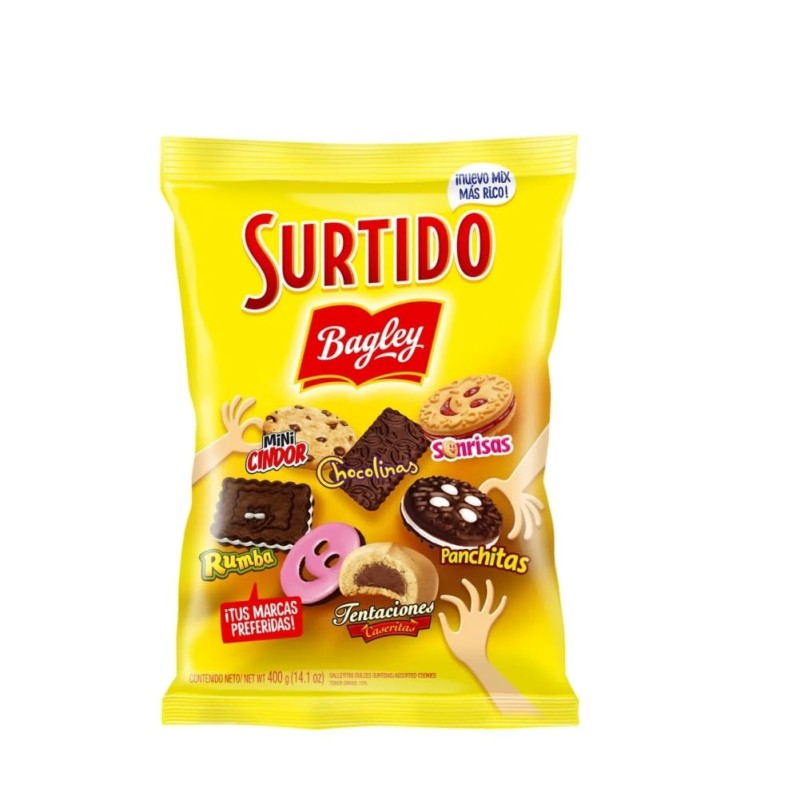 Surtido Bagley Galletitas Dulces Surtidas 398gr Surtido Bagley Galletitas Dulces Surtidas 398gr