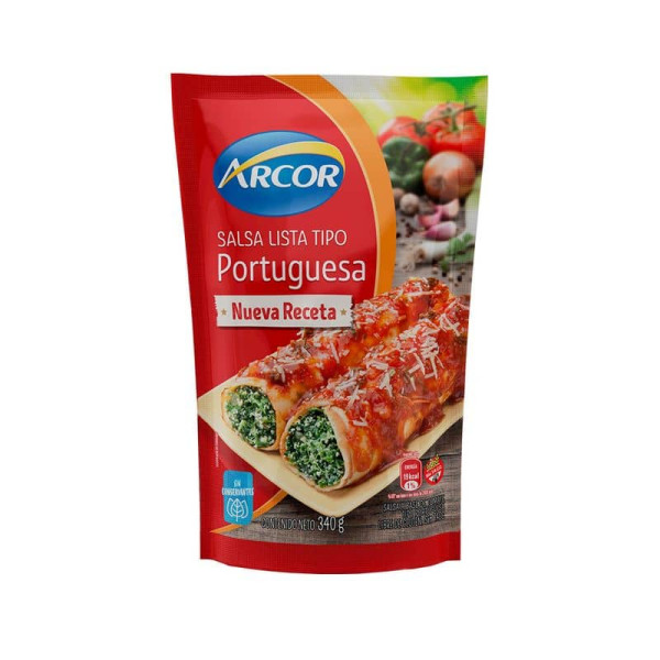 Arcor Salsa Lista Portuguesa Doypack 340gr