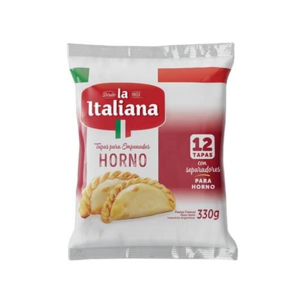 La Italiana Tapas Para Empanadas Horno 12 Unidades 330gr