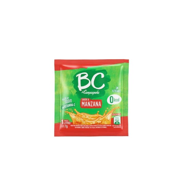 Bc La Campagnola Jugo En Polvo Dietetico Sabor Manzana 7gr