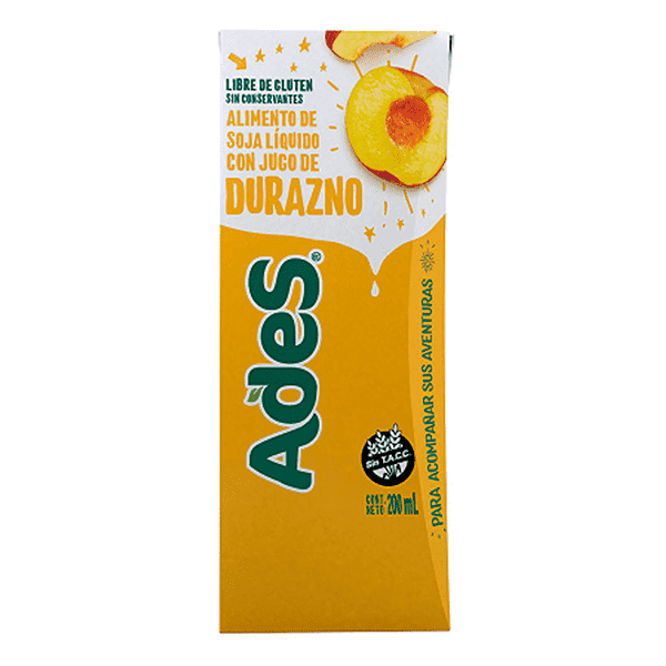 Ades Soja Con Jugo de Durazno 200ml