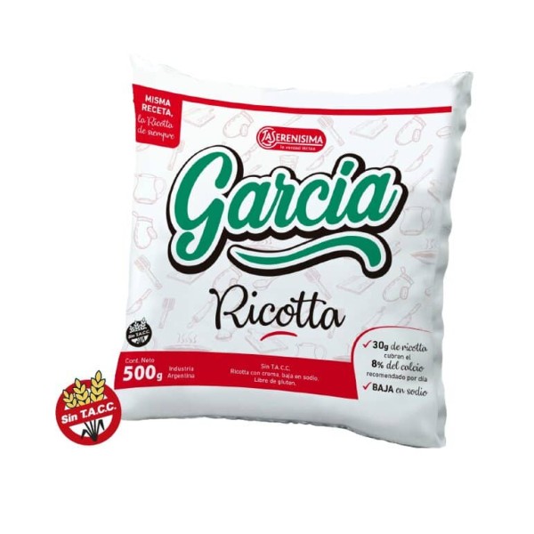 La Serenisima Garcia Ricotta con Crema 500gr
