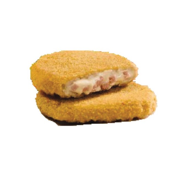 Medallón De Pollo Rebozado Con Jamón y Queso x 500gr