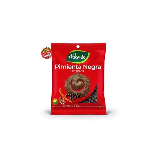 Alicante Pimienta Negra En Grano Sin Tacc 25gr
