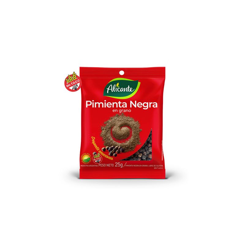 Alicante Pimienta Negra En Grano Sin Tacc 25gr Alicante Pimienta Negra En Grano Sin Tacc 25gr