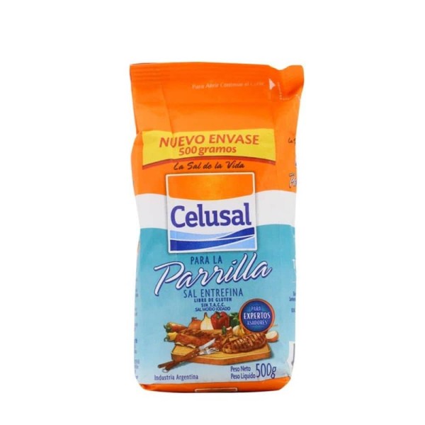 Celusal Sal Entrefina Para La Parrilla 500gr