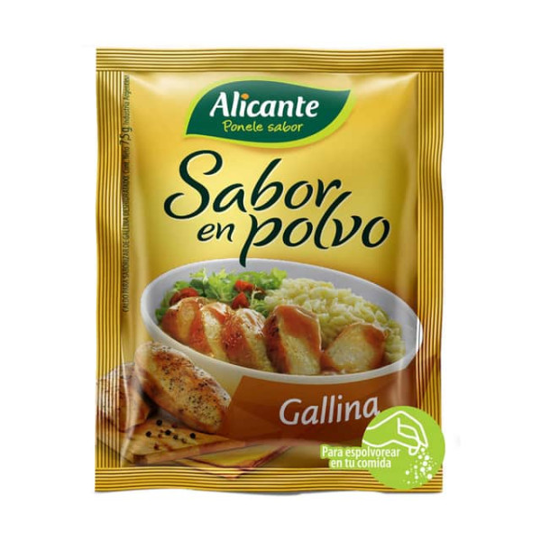 Alicante Sabor En Polvo Gallina Sin Tacc 7.5gr