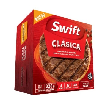 Swift Hamburguesas Clasica 4 Unidades 320gr