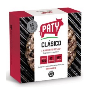 Paty Hamburguesas Clasico 4 unidades 320gr
