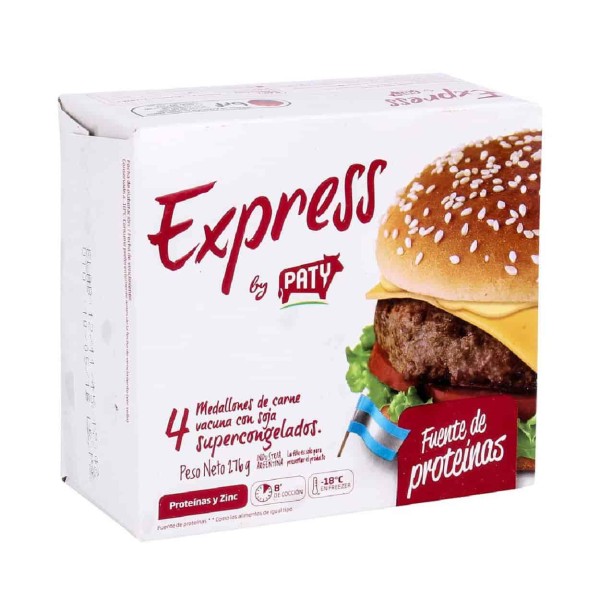 Paty Express Hamburguesas De Carne 4 Unidades 276gr