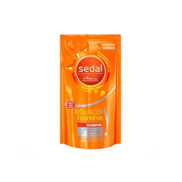 Sedal Co-Creations Shampoo Restauracion Instantanea Repuesto Economico 300ml