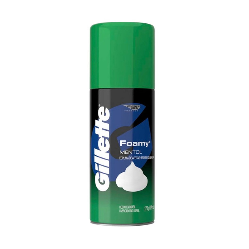 Gillette Espuma de Afeitar Foamy Mentol 179ml Gillette Espuma de Afeitar Foamy Mentol 179ml