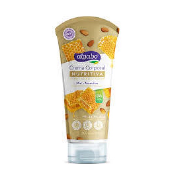 Algabo Crema Corporal Nutritiva Miel Y Almendras Para Piel Extra Seca 200ml