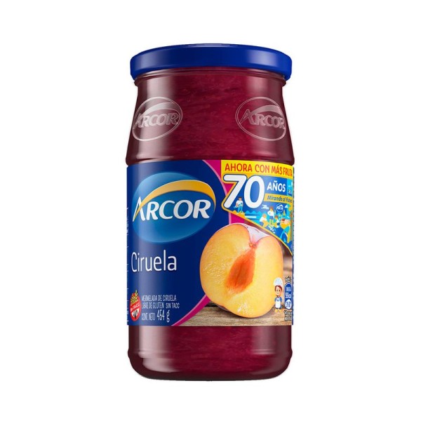 Arcor Mermelada Ciruela Frasco 454gr