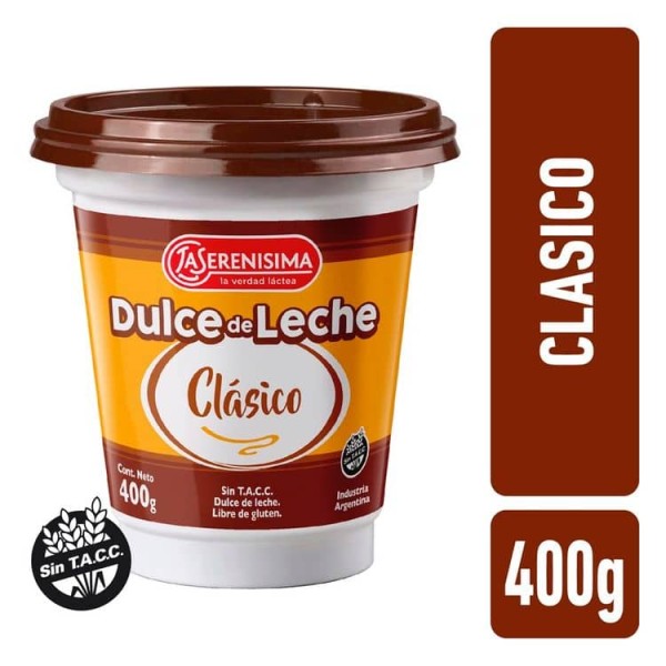 La Serenisima Dulce De Leche Clasico Fuente De Calcio 400gr