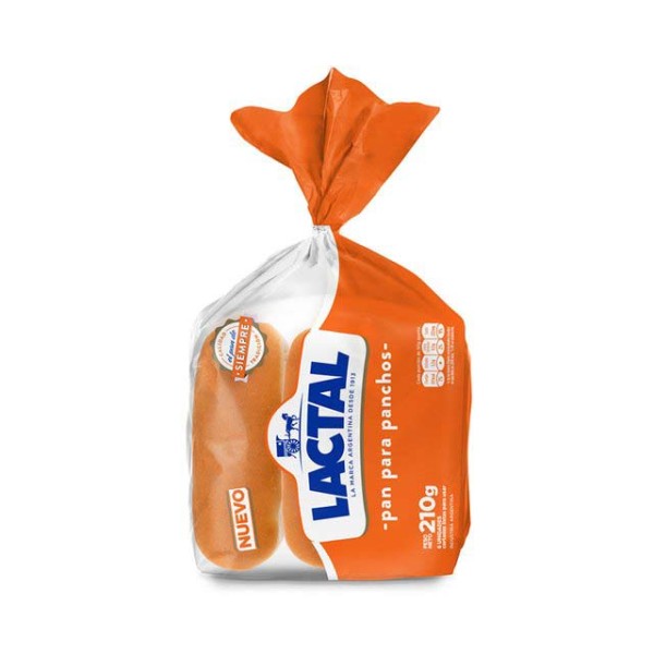 Lactal Pan Para Panchos 6 Unidades 210gr