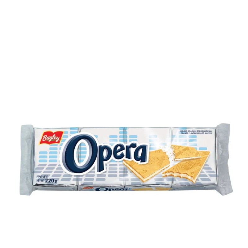Opera Obleas Dulces Con Relleno Sabor Naranja Pack x4 220gr Opera Obleas Dulces Con Relleno Sabor Naranja Pack x4 220gr