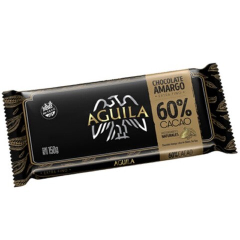Aguila Chocolate Amargo Extra Fino 60 Porciento de Cacao 150gr Aguila Chocolate Amargo Extra Fino 60 Porciento de Cacao 150gr
