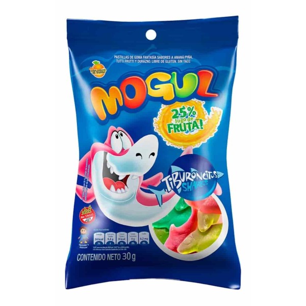 Mogul Gomitas Frutales Tiburoncitos 30gr