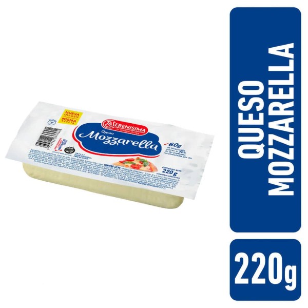 La Serenisima Queso Mozzarella Fraccionado 220gr