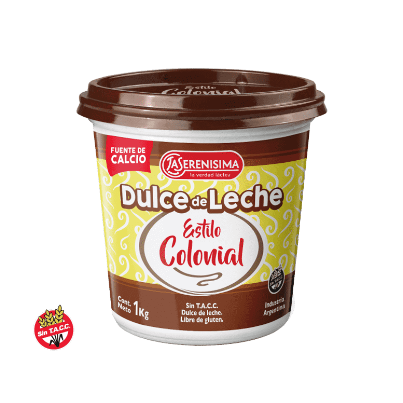 La Serenisima Dulce De Leche Estilo Colonial Fuente De Calcio 1kg La Serenisima Dulce De Leche Estilo Colonial Fuente De Calcio 1kg