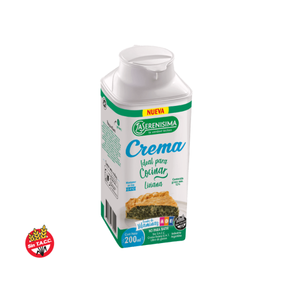 La Serenisima Crema de Leche Ideal para Cocinar Liviana 200ml