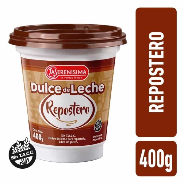 La Serenisima Dulce De Leche Repostero Fuente De Calcio 400gr