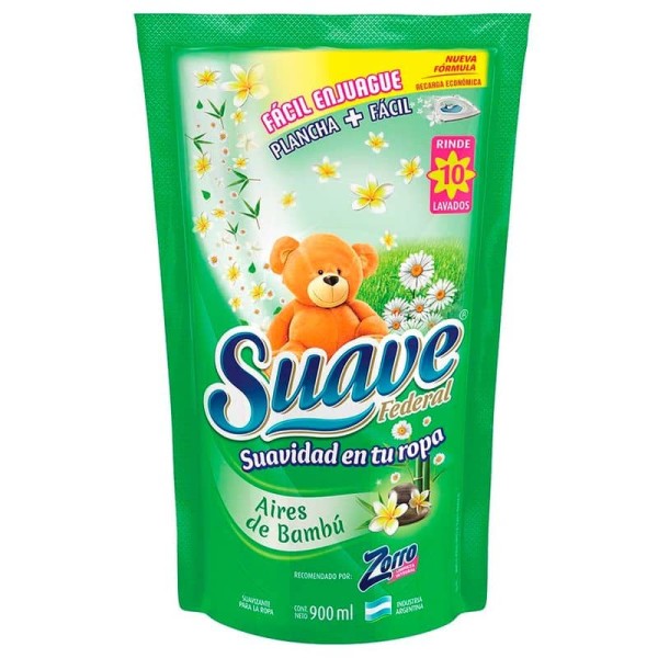 Suave Suavizante Para La Ropa Aires De Bambu Doy Pack 900ml