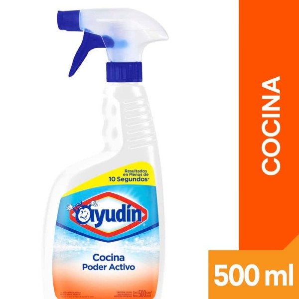 Ayudin Limpiador Liquido Para Superficies Cocina Poder Activo Gatillo 500ml
