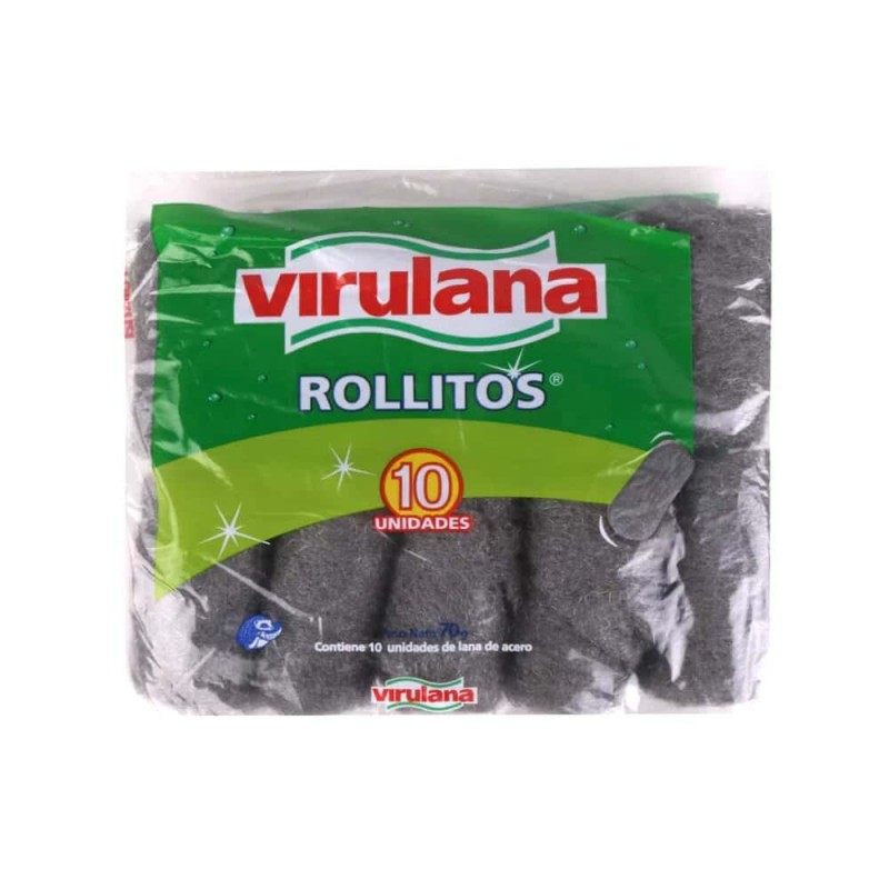 Virulana Rollitos De Acero 10 Unidades 70gr Virulana Rollitos De Acero 10 Unidades 70gr