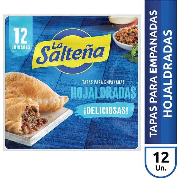 La Salteña Tapa Para Empanadas Hojaldradas 12 Unidades 330gr