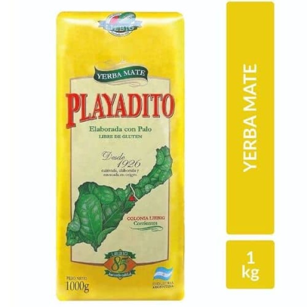 Playadito Yerba Mate Elaborada Con Palo 1kg