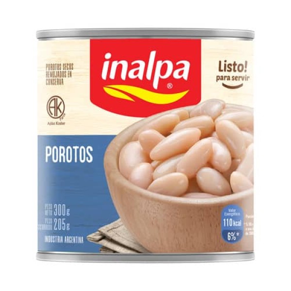 Inalpa Porotos Secos Remojados 300gr