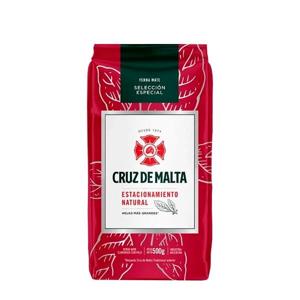 Cruz De Malta Yerba Mate Con Palo Selección Especial Estacionamiento Natural 500gr