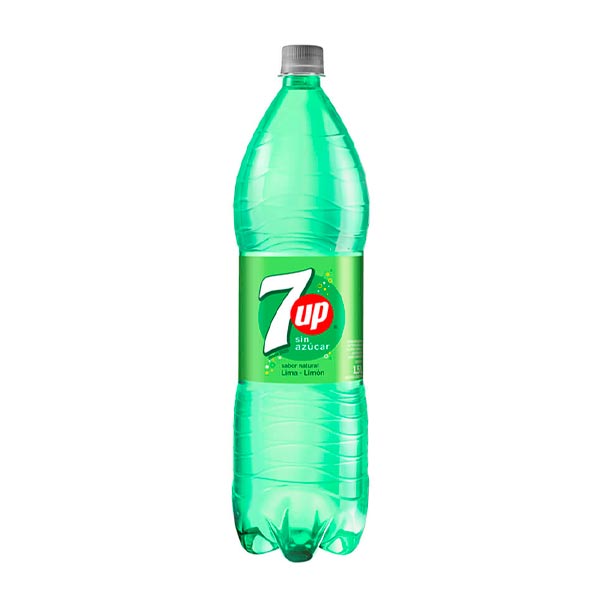 7 Up Gaseosa Lima Limon Sin Azucar 1.5L