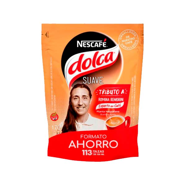 Nescafe Dolca Cafe Torrado Instantaneo Suave Doypack 170gr