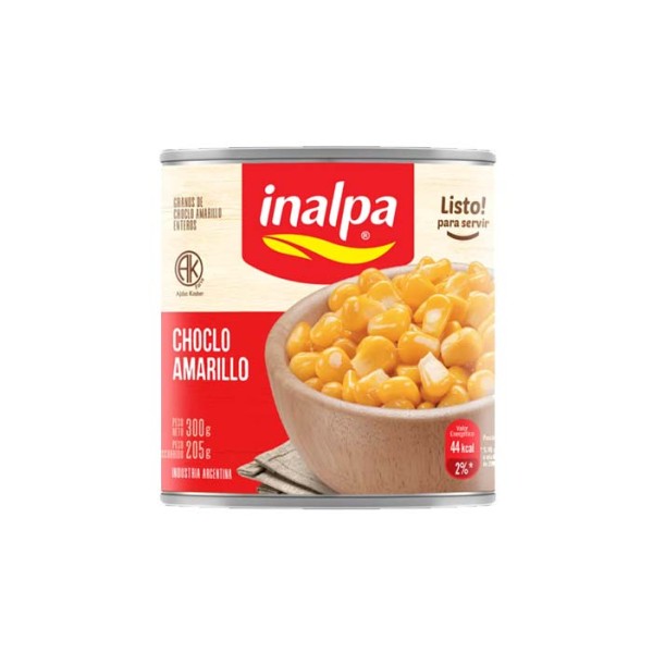 Inalpa Granos De Choclo Amarillo Enteros 300gr