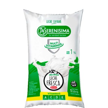 La Serenisima Leche Descremada Liviana Sachet 1L