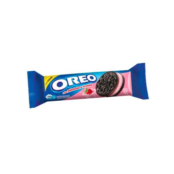 Oreo Galletitas Dulces Con Cacao Con Relleno Sabor A Frutilla 118gr