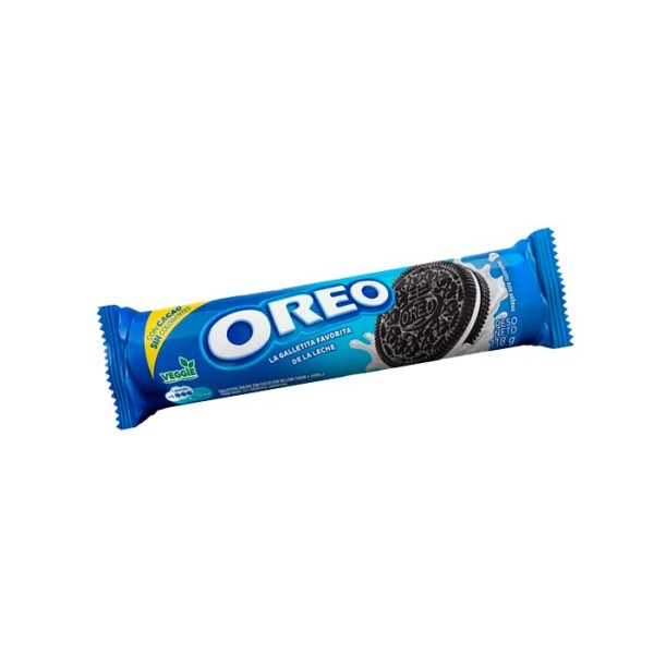Oreo Galletitas Dulces Con Cacao Relleno Sabor Vainilla 118gr