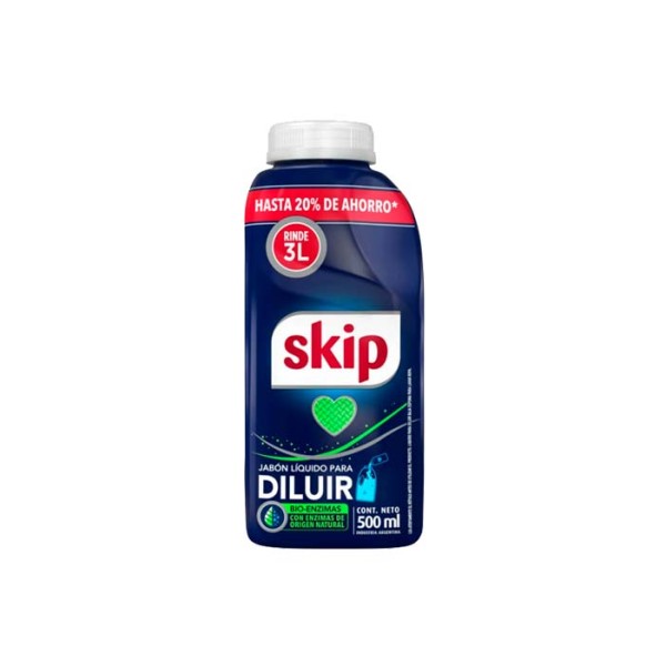 Skip Jabon Liquido Para Diluir Con Bio-Enzimas 500ml
