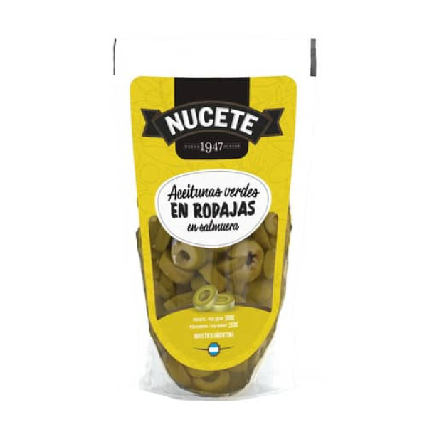 Nucete Aceitunas Verdes En Rodajas Doypack 300gr