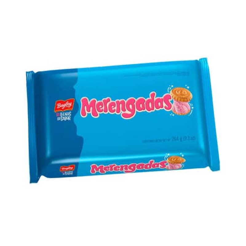Merengadas Galletitas Dulces Con Relleno Sabor Frutilla Pack x3 264gr Merengadas Galletitas Dulces Con Relleno Sabor Frutilla Pack x3 264gr