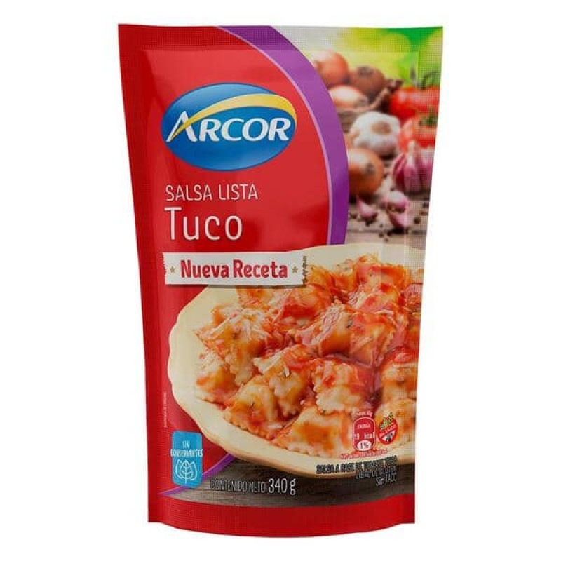 Arcor Salsa Lista Tuco Sin Conservantes 340gr