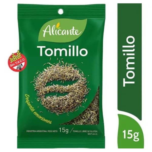Alicante Tomillo Sin Tacc 15gr