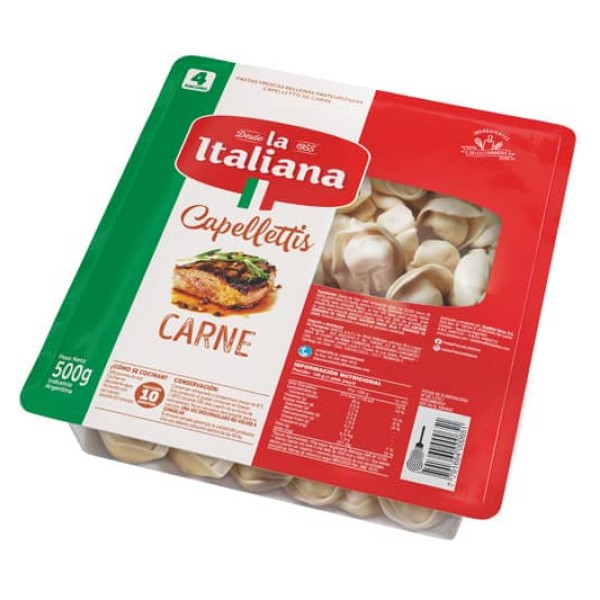 La Italiana Capellettis De Carne 500gr