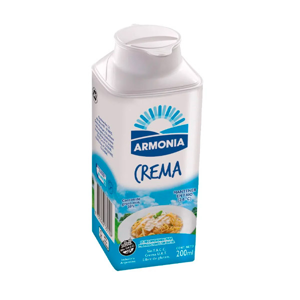 Armonia Crema De Leche Para Cocinar 200ml