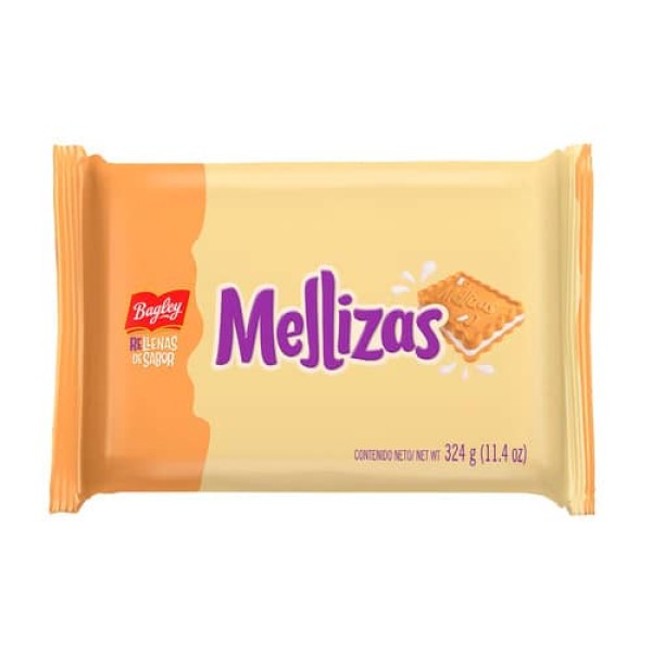 Mellizas Galletitas Dulces Rellenas Sabor Limon x3 324gr