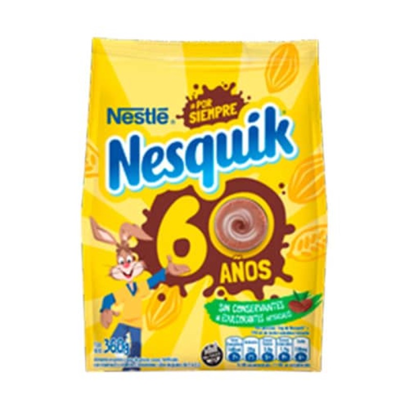 Nesquik Cacao Instantaneo Plus con Vitaminas 360gr Nesquik Cacao Instantaneo Plus con Vitaminas 360gr