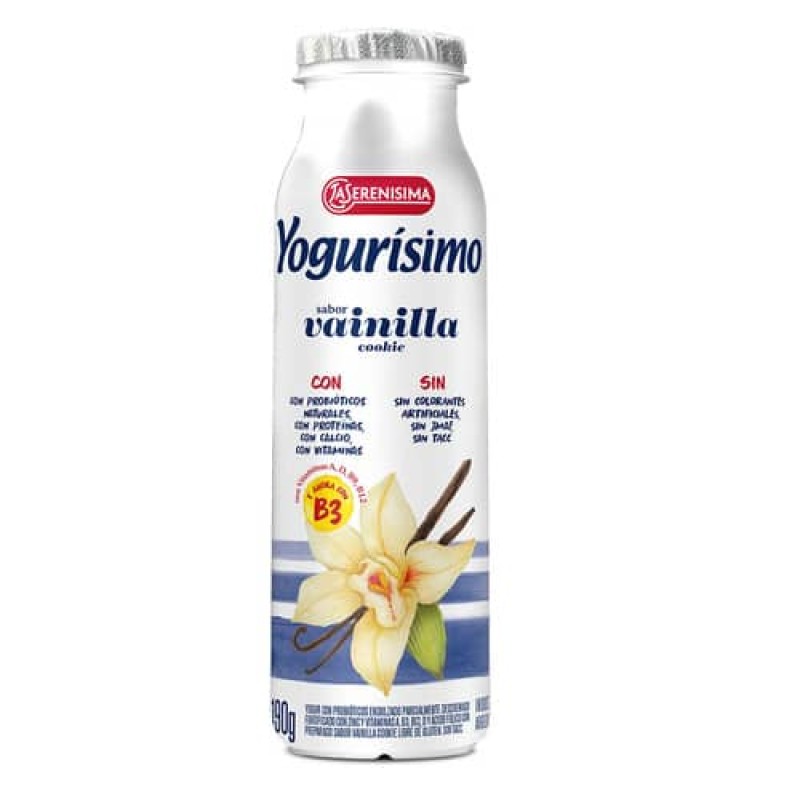 Yogurisimo Yogur Bebible Sabor Vainilla Botellita 190ml Yogurisimo Yogur Bebible Sabor Vainilla Botellita 190ml